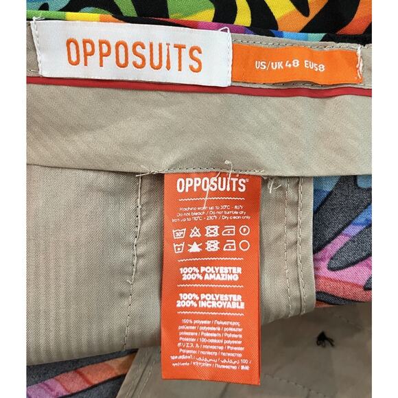 Opposuits Wild Rainbow 3 Pc Men's Summer Suit - Size Jacket: 48 Shorts: 48 - Picture 8 of 10